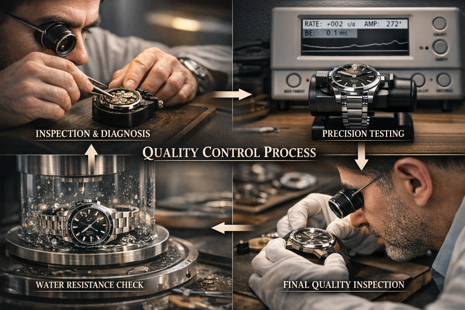 Quality control workflow process