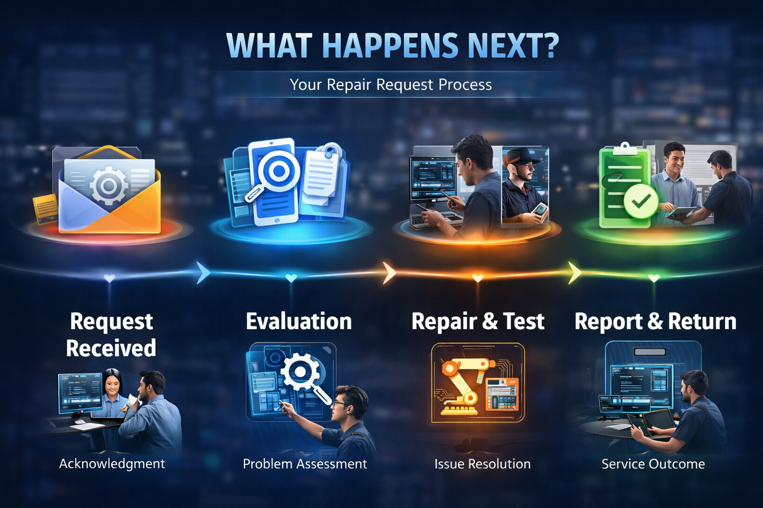 Request submission process
