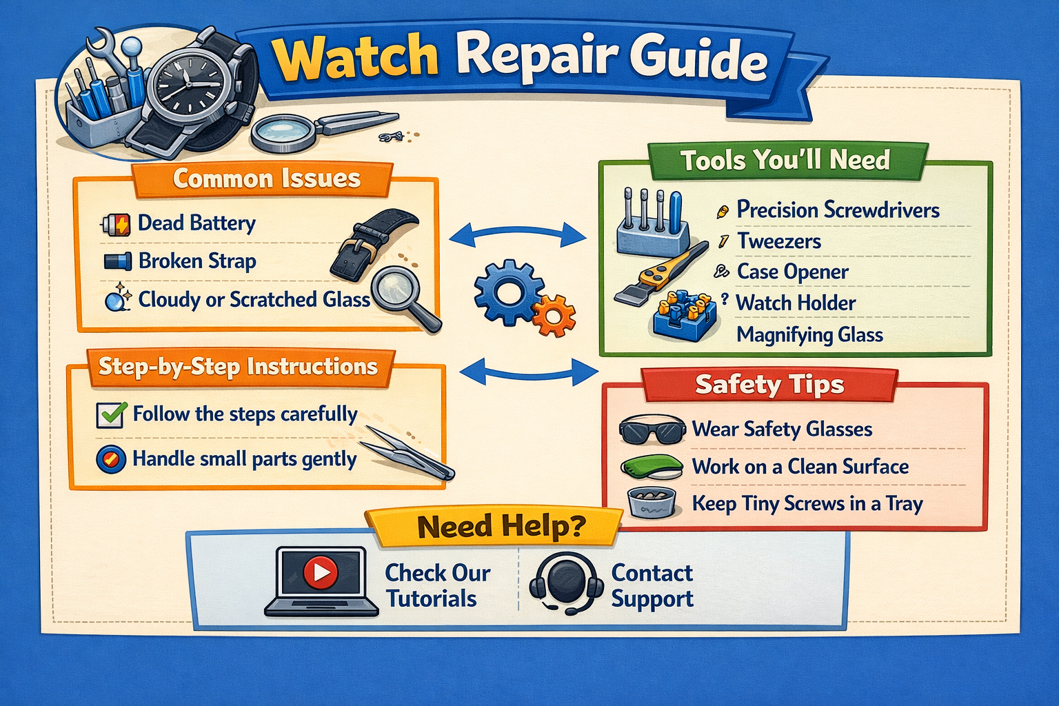Watch repair guide
